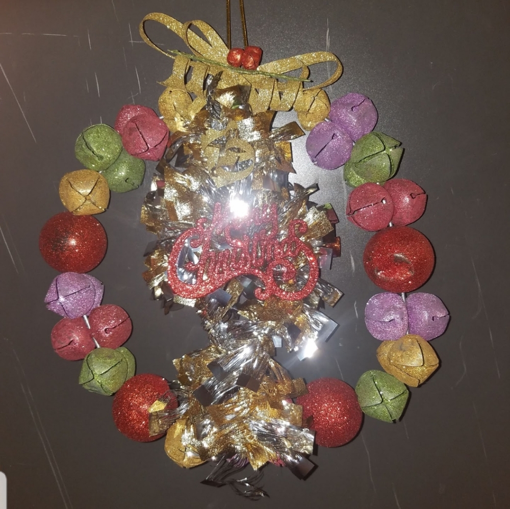 Handmade Jingle Bells wreath please go to my page - Picture 1 of 7
